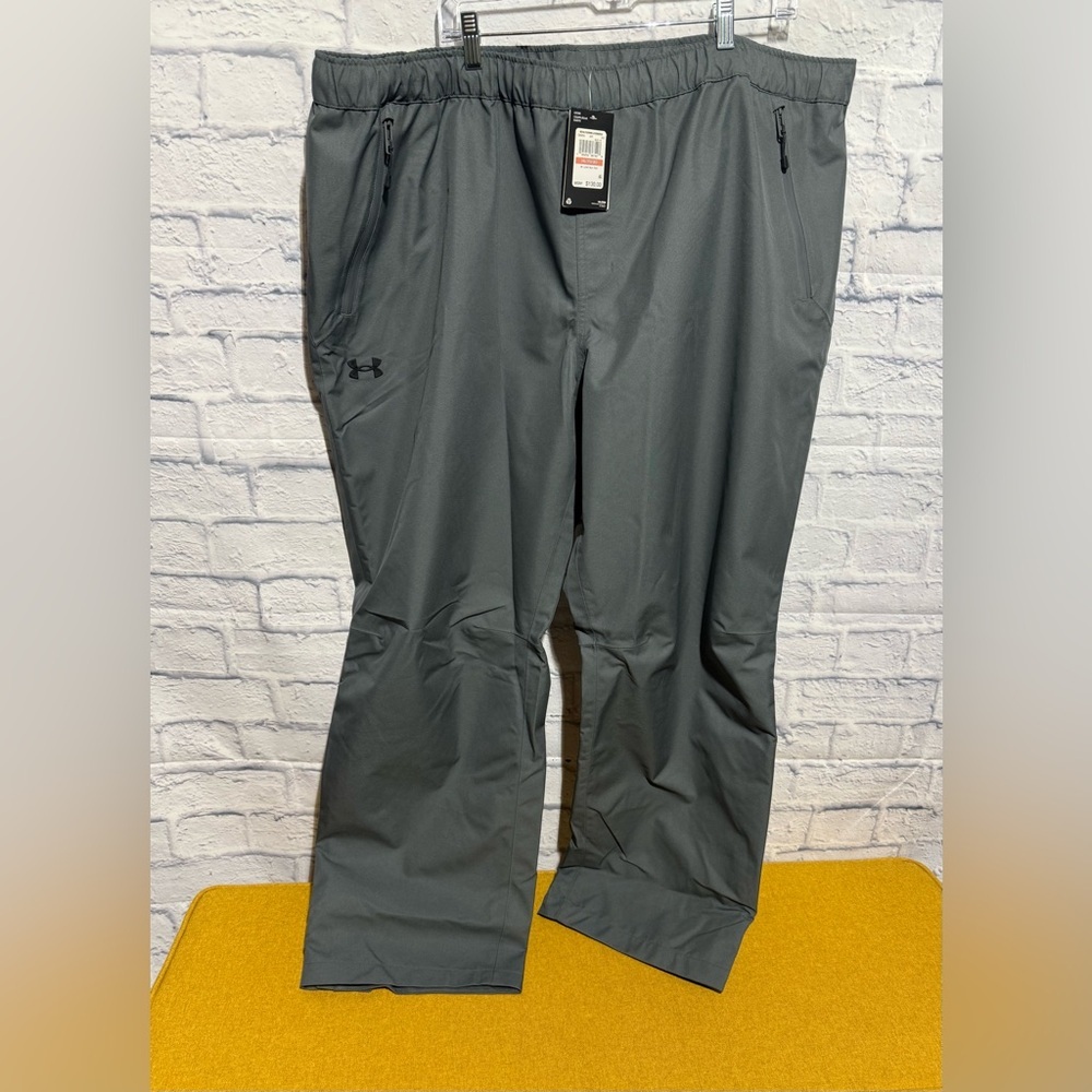 Under Armour Charcoal Lined Stormproof Rain Pants - Picture 2 of 9